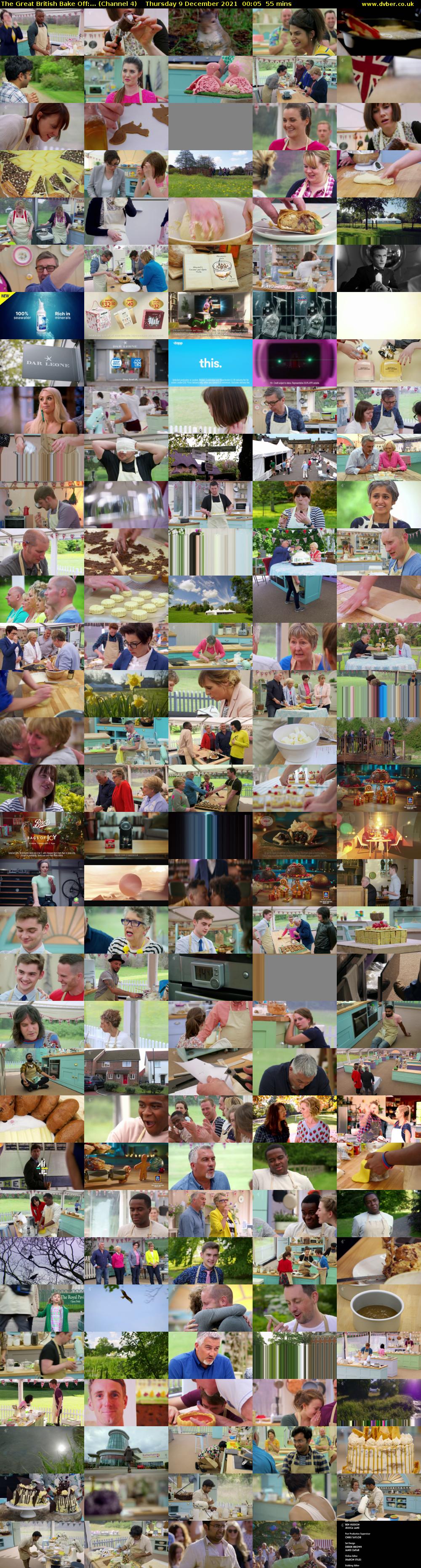 The Great British Bake Off:... (Channel 4) Thursday 9 December 2021 00:05 - 01:00