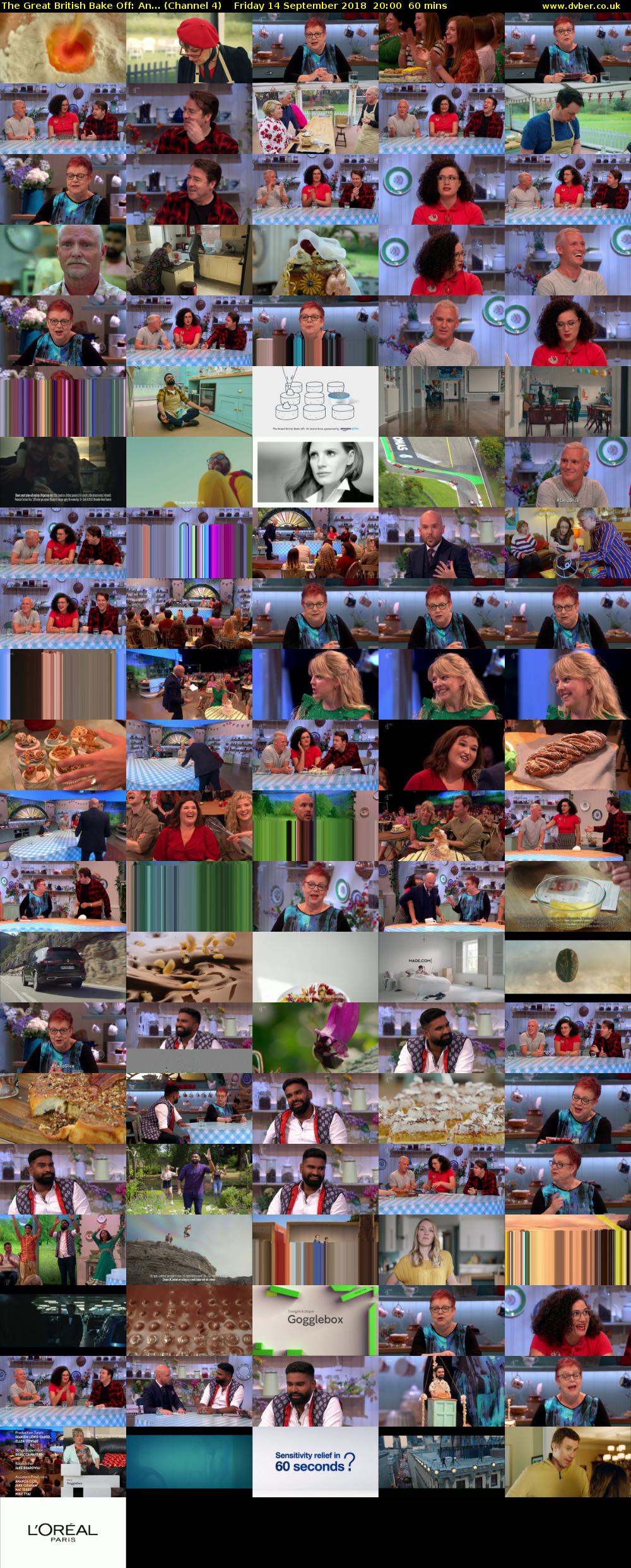 The Great British Bake Off: An... (Channel 4) Friday 14 September 2018 20:00 - 21:00