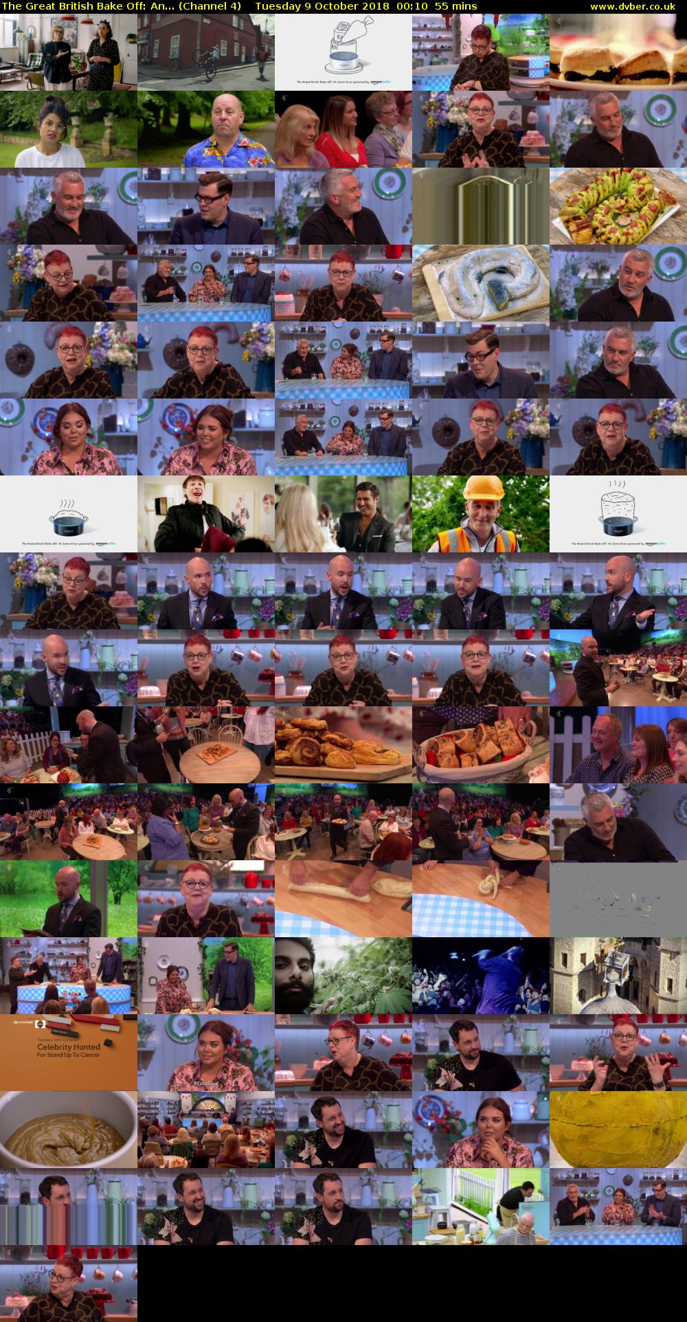 The Great British Bake Off: An... (Channel 4) Tuesday 9 October 2018 00:10 - 01:05