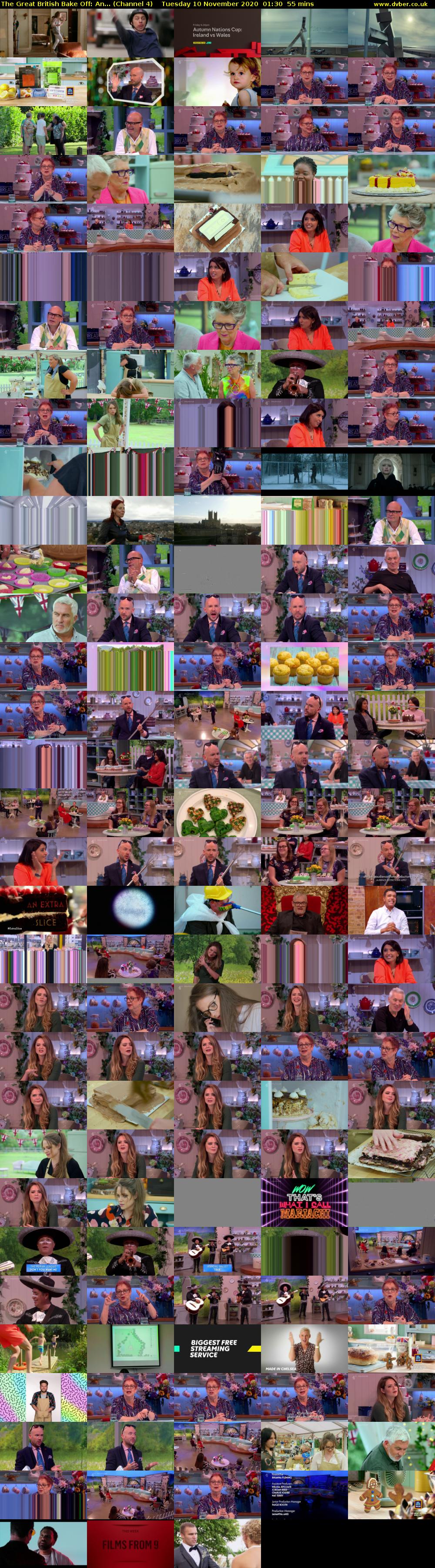 The Great British Bake Off: An... (Channel 4) Tuesday 10 November 2020 01:30 - 02:25