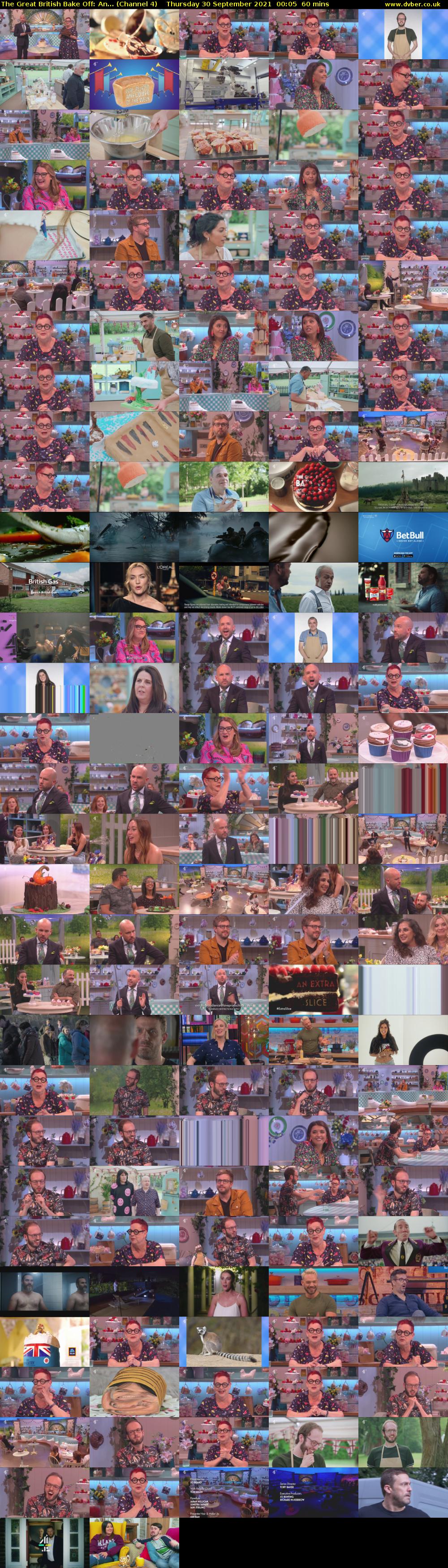 The Great British Bake Off: An... (Channel 4) Thursday 30 September 2021 00:05 - 01:05