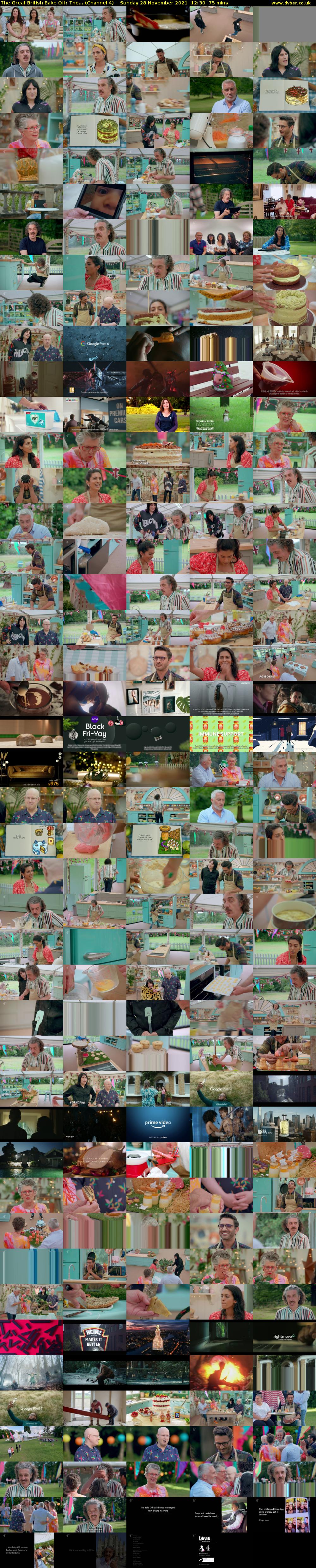 The Great British Bake Off: The... (Channel 4) Sunday 28 November 2021 12:30 - 13:45