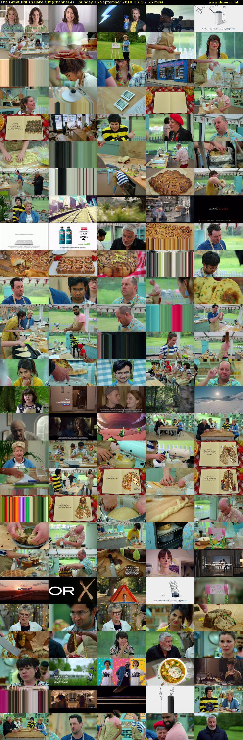 The Great British Bake Off (Channel 4) Sunday 16 September 2018 17:15 - 18:30