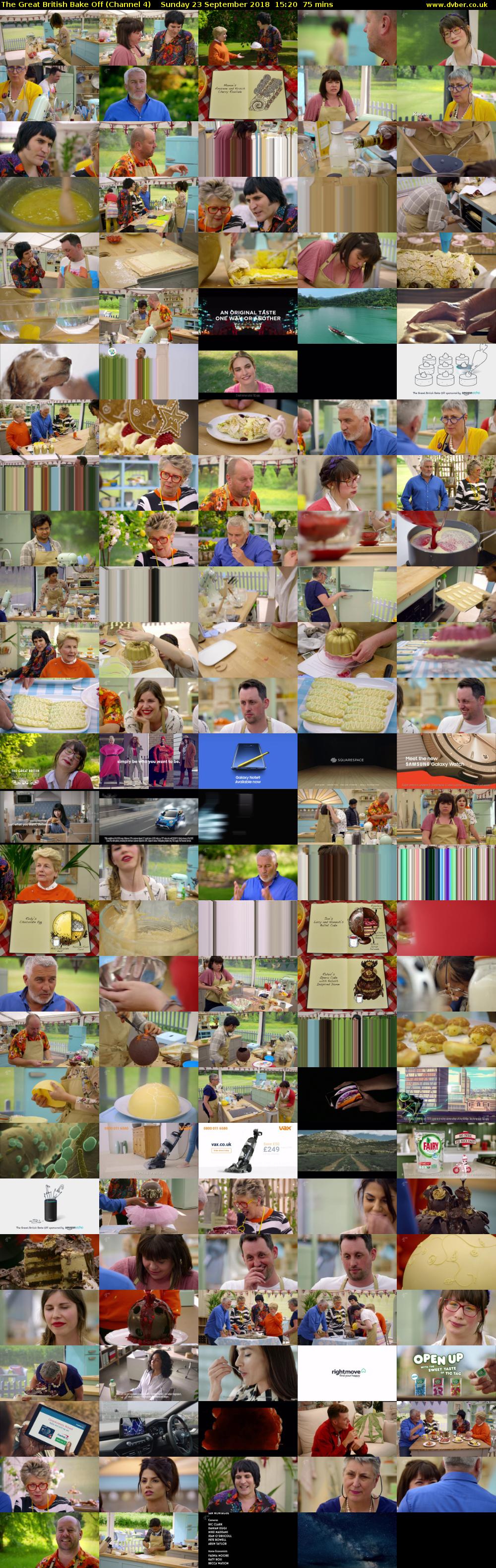 The Great British Bake Off (Channel 4) Sunday 23 September 2018 15:20 - 16:35