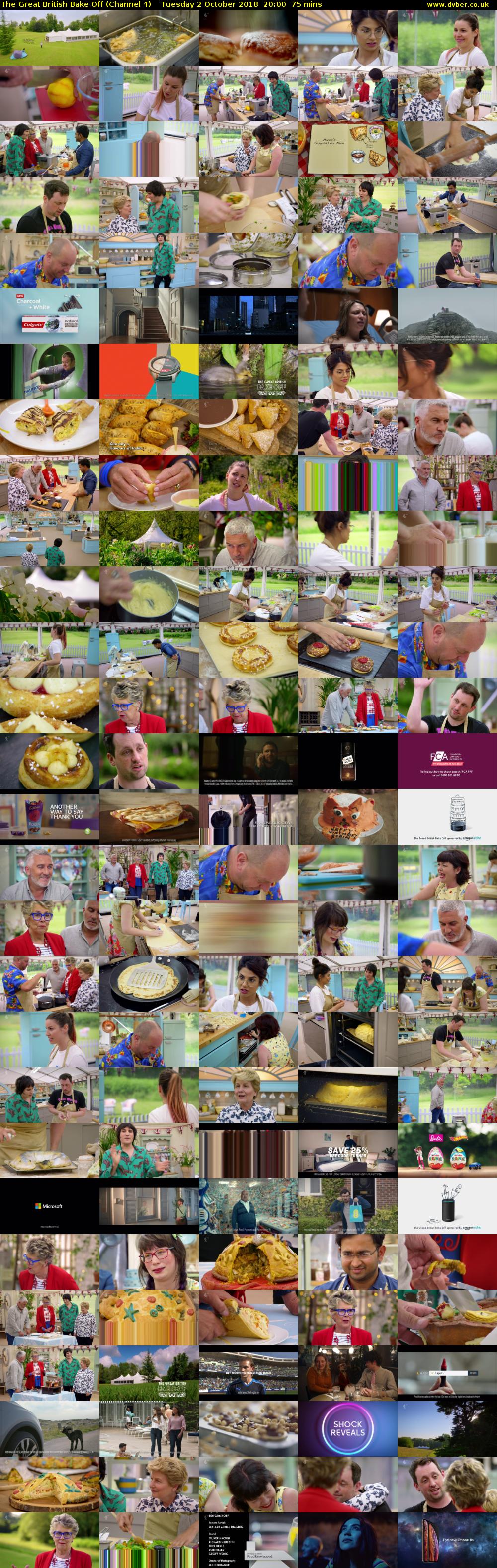 The Great British Bake Off (Channel 4) Tuesday 2 October 2018 20:00 - 21:15