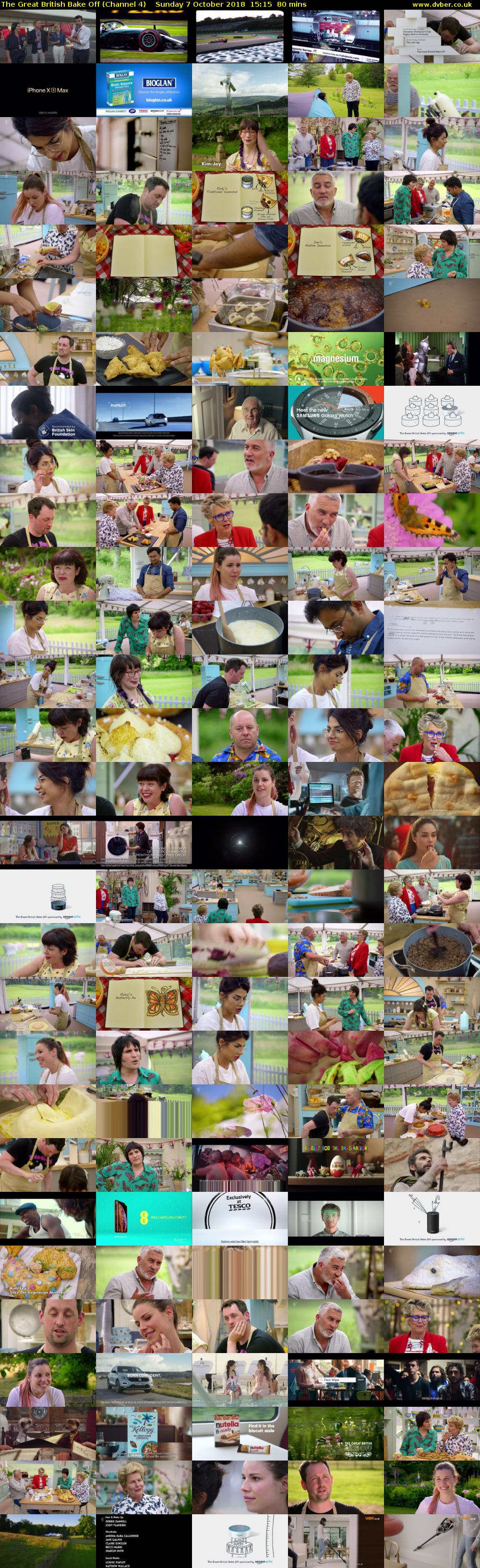 The Great British Bake Off (Channel 4) Sunday 7 October 2018 15:15 - 16:35