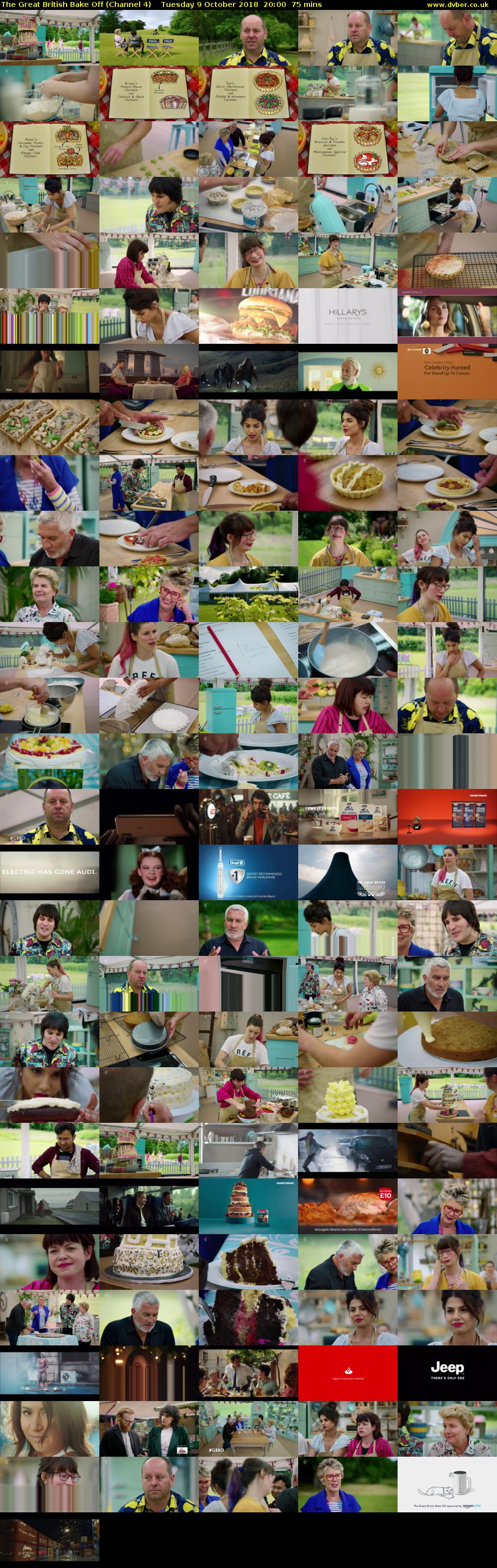 The Great British Bake Off (Channel 4) Tuesday 9 October 2018 20:00 - 21:15