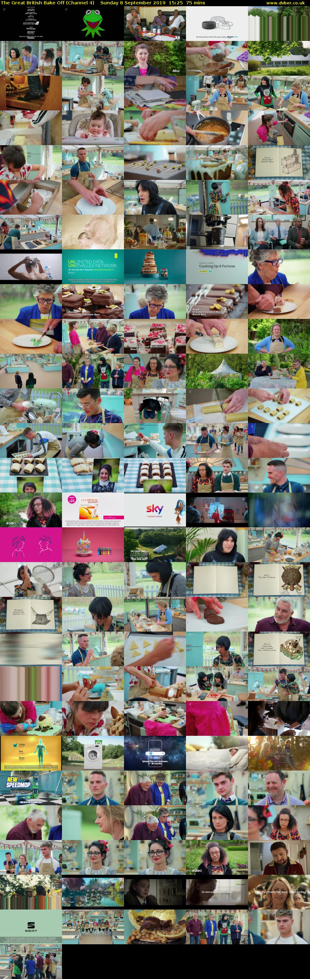 The Great British Bake Off (Channel 4) Sunday 8 September 2019 15:25 - 16:40