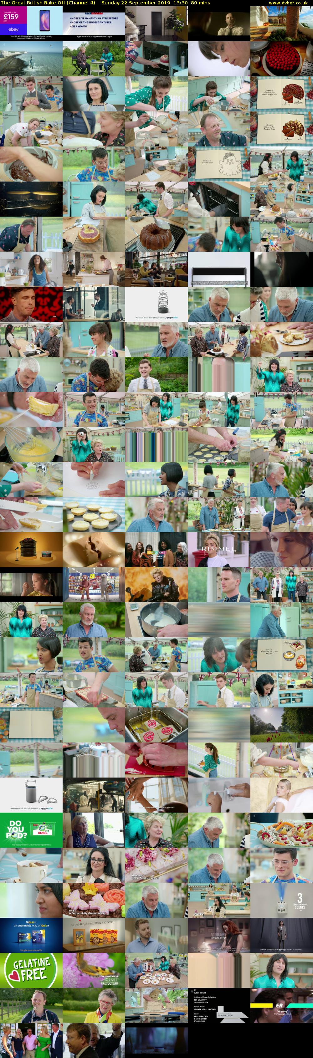 The Great British Bake Off (Channel 4) Sunday 22 September 2019 13:30 - 14:50