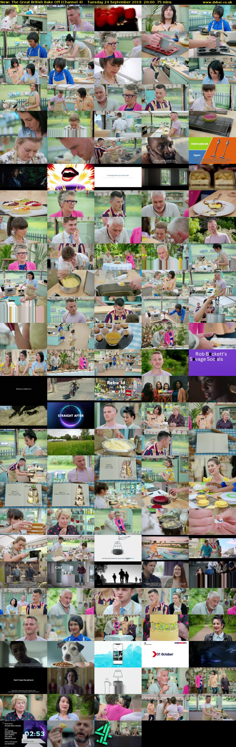 The Great British Bake Off (Channel 4) Tuesday 24 September 2019 20:00 - 21:15