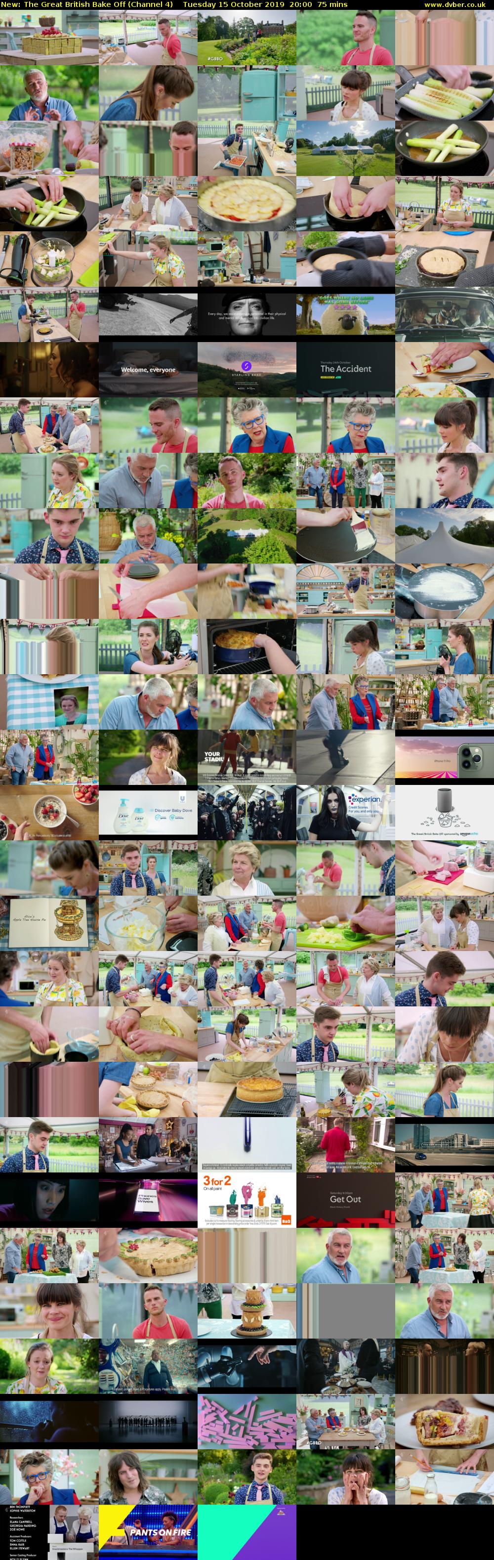 The Great British Bake Off (Channel 4) Tuesday 15 October 2019 20:00 - 21:15