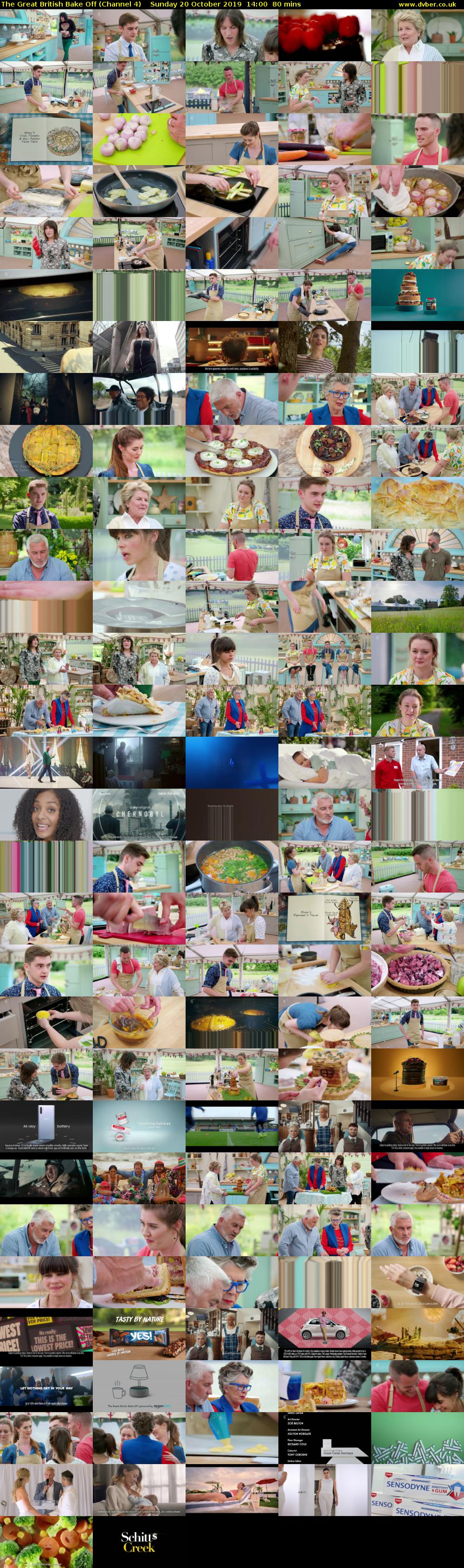 The Great British Bake Off (Channel 4) Sunday 20 October 2019 14:00 - 15:20