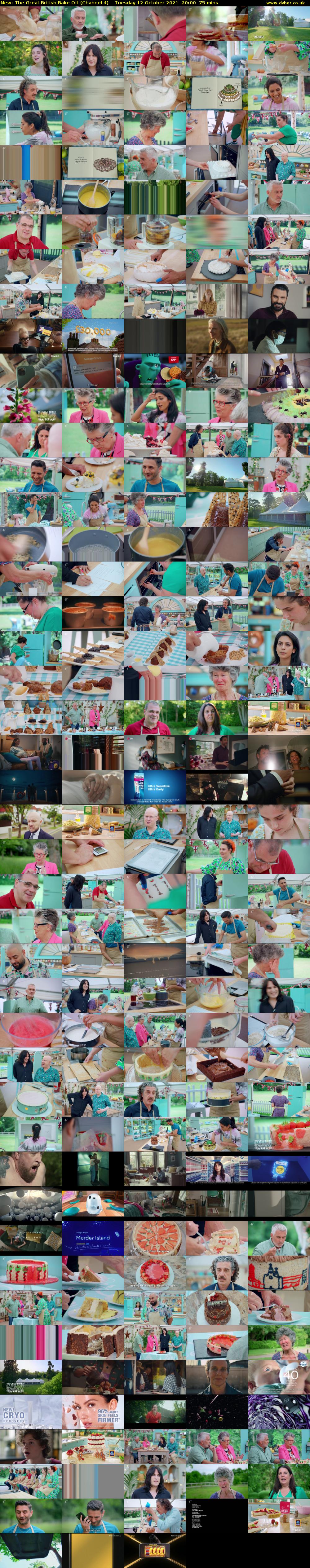 The Great British Bake Off (Channel 4) Tuesday 12 October 2021 20:00 - 21:15