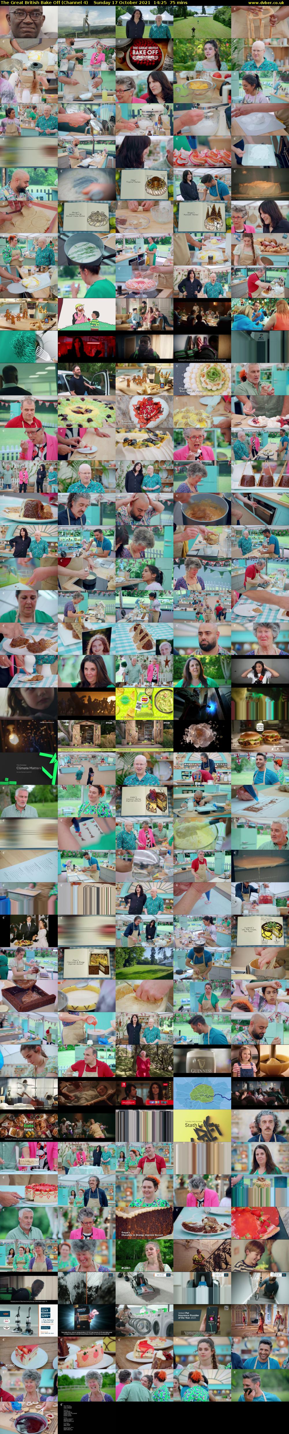 The Great British Bake Off (Channel 4) Sunday 17 October 2021 14:25 - 15:40