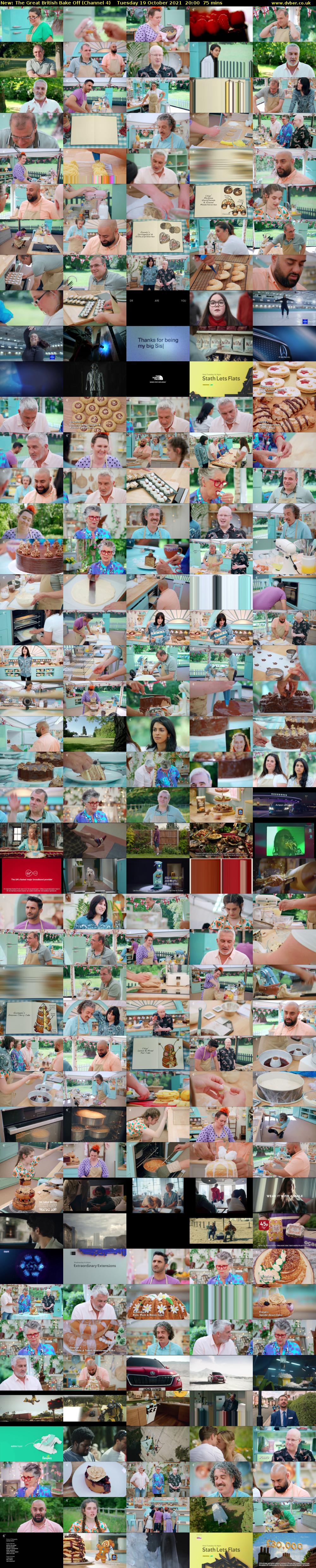 The Great British Bake Off (Channel 4) Tuesday 19 October 2021 20:00 - 21:15