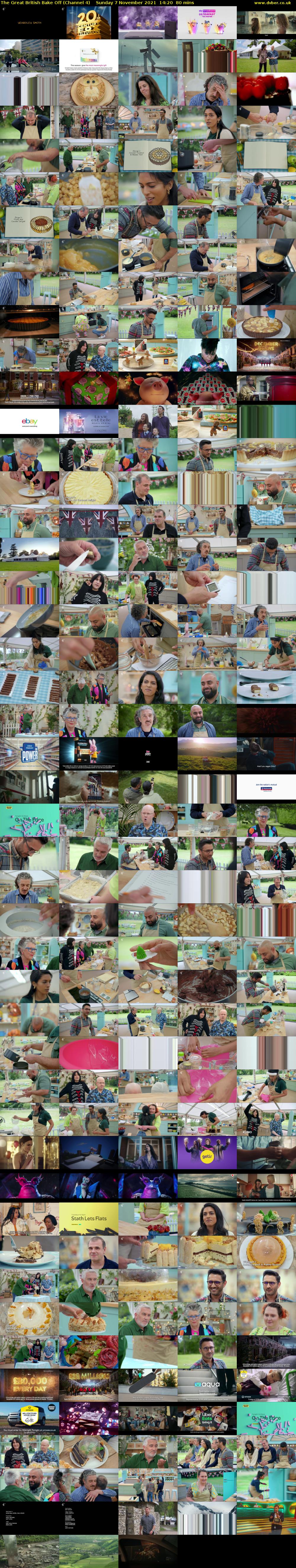 The Great British Bake Off (Channel 4) Sunday 7 November 2021 14:20 - 15:40