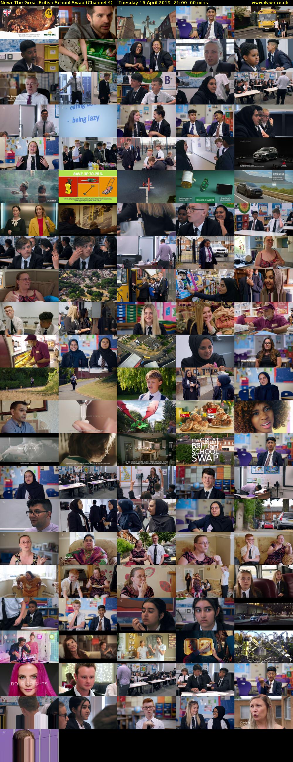 The Great British School Swap (Channel 4) Tuesday 16 April 2019 21:00 - 22:00