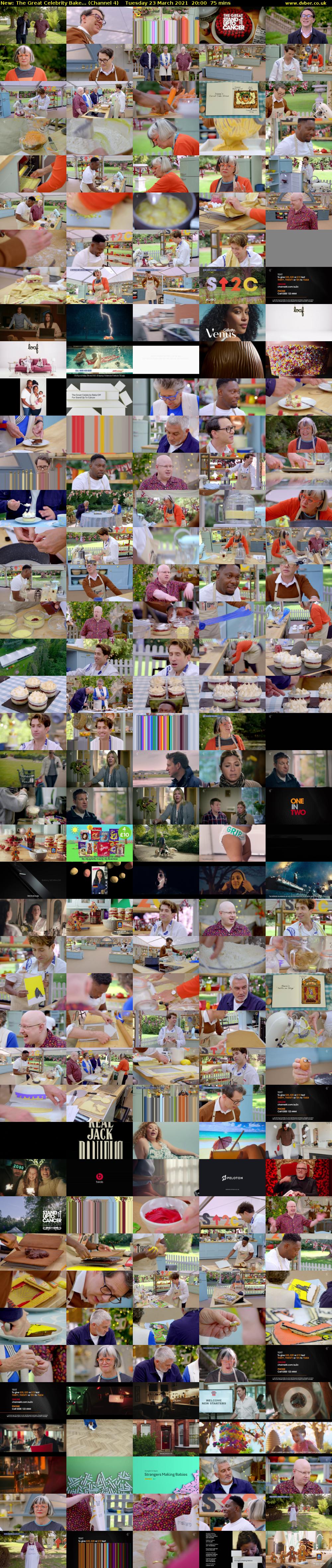 The Great Celebrity Bake... (Channel 4) Tuesday 23 March 2021 20:00 - 21:15