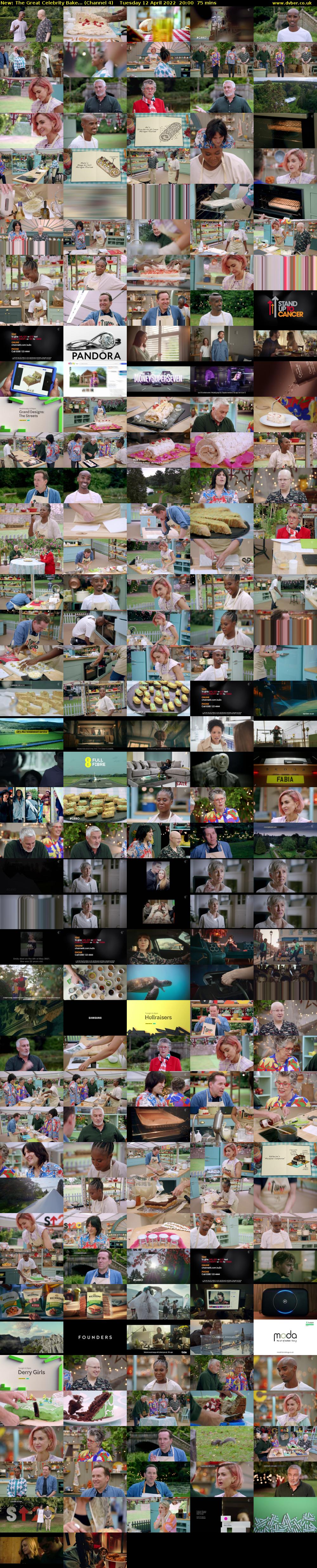 The Great Celebrity Bake... (Channel 4) Tuesday 12 April 2022 20:00 - 21:15