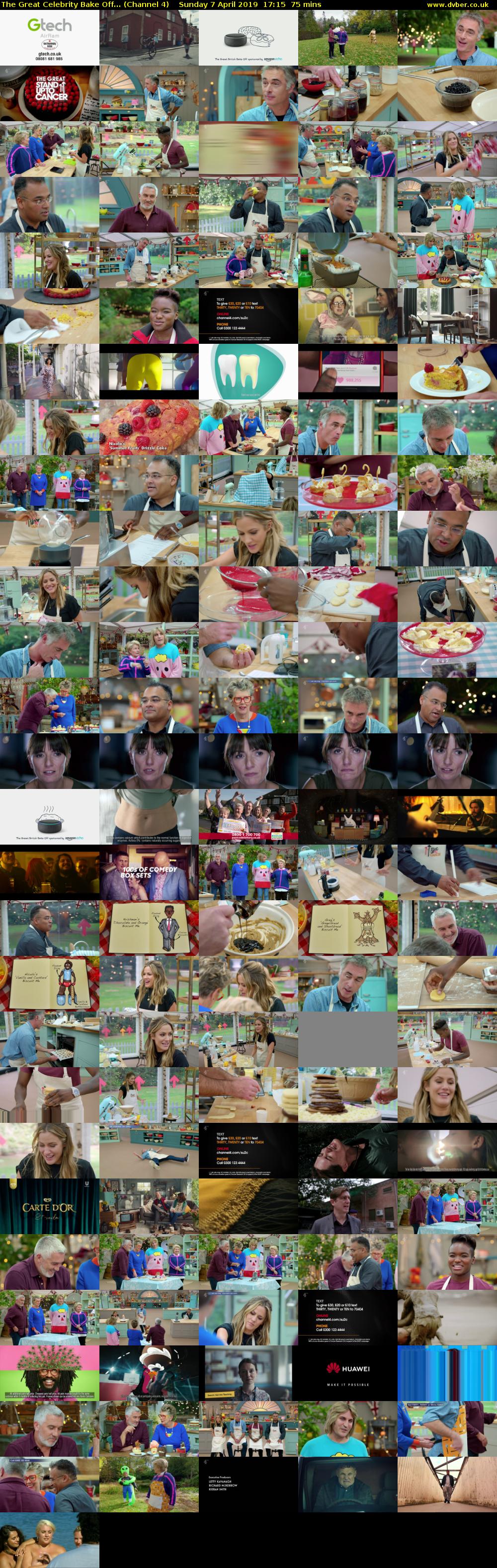 The Great Celebrity Bake Off... (Channel 4) Sunday 7 April 2019 17:15 - 18:30