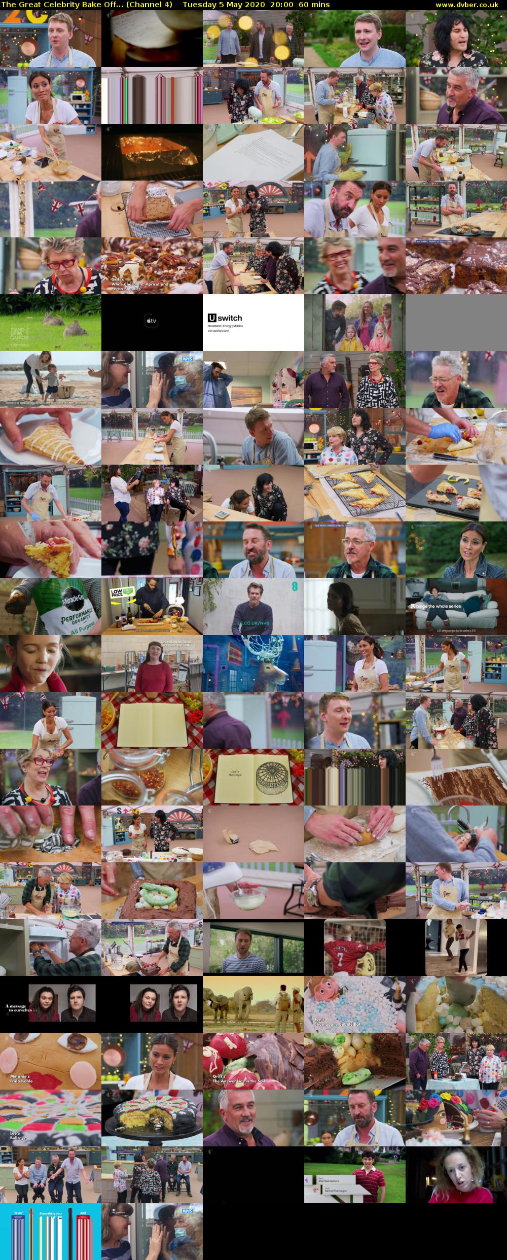The Great Celebrity Bake Off... (Channel 4) Tuesday 5 May 2020 20:00 - 21:00