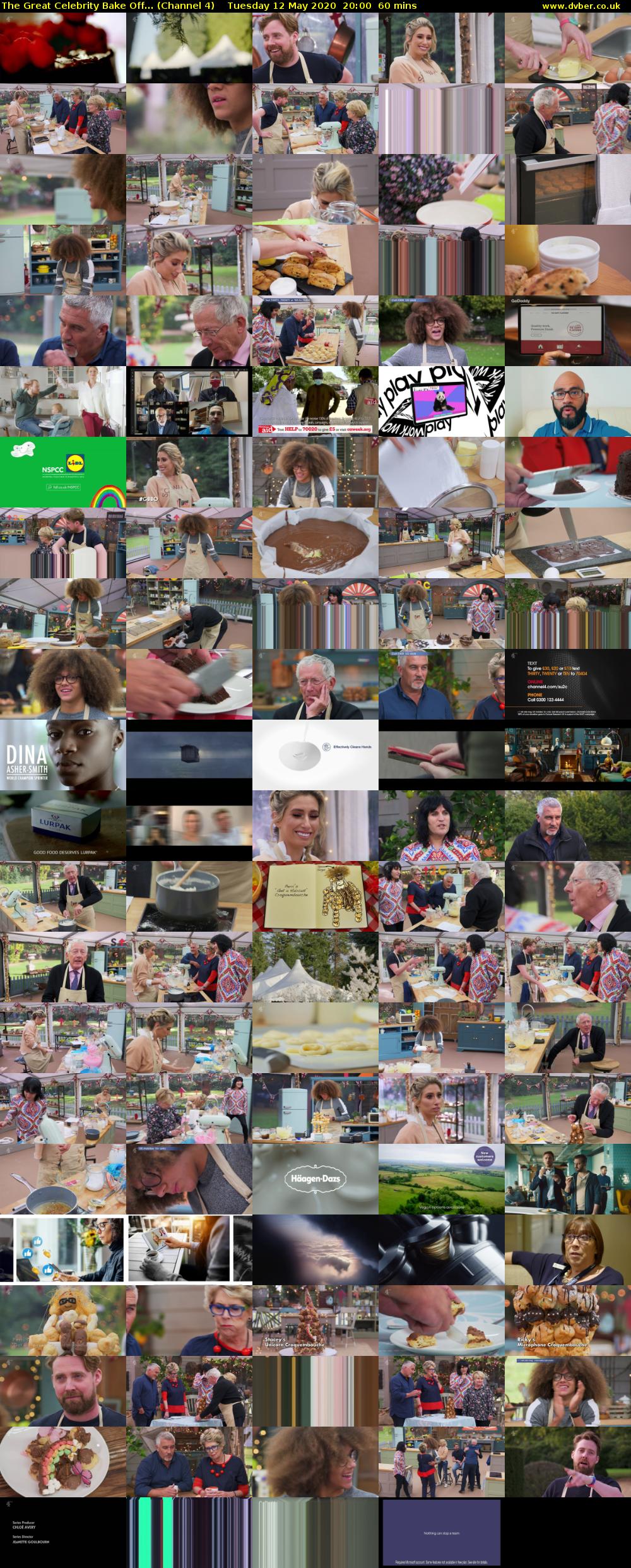 The Great Celebrity Bake Off... (Channel 4) Tuesday 12 May 2020 20:00 - 21:00