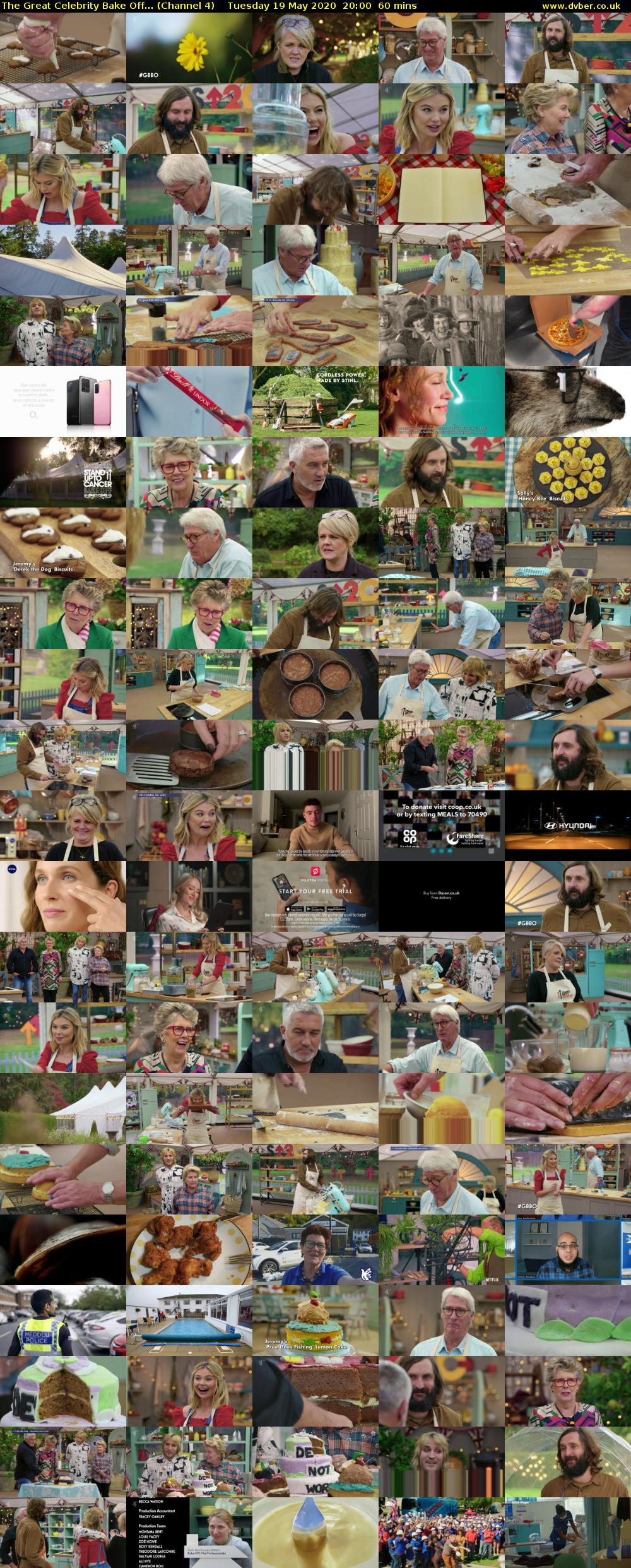 The Great Celebrity Bake Off... (Channel 4) Tuesday 19 May 2020 20:00 - 21:00