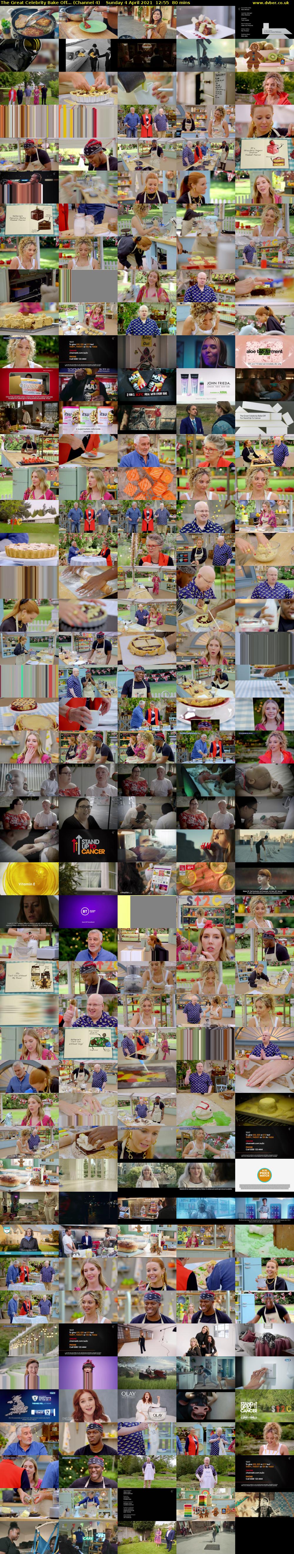 The Great Celebrity Bake Off... (Channel 4) Sunday 4 April 2021 12:55 - 14:15