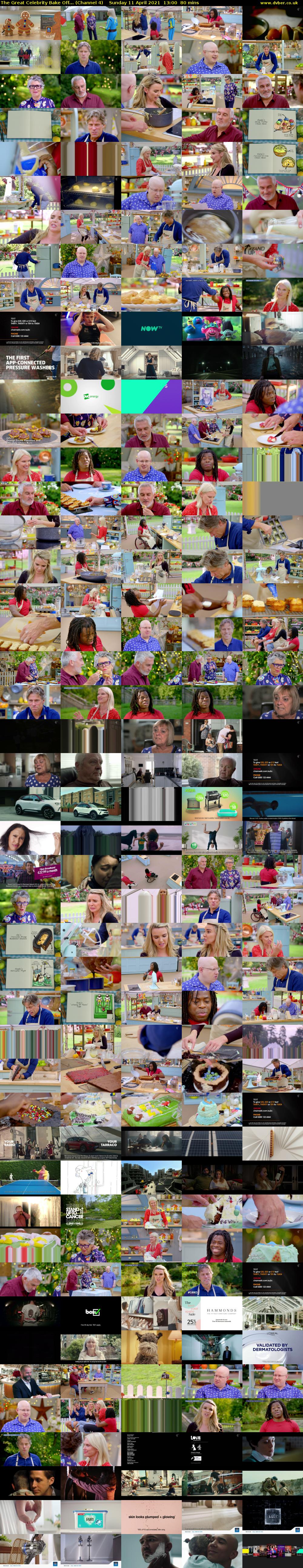 The Great Celebrity Bake Off... (Channel 4) Sunday 11 April 2021 13:00 - 14:20