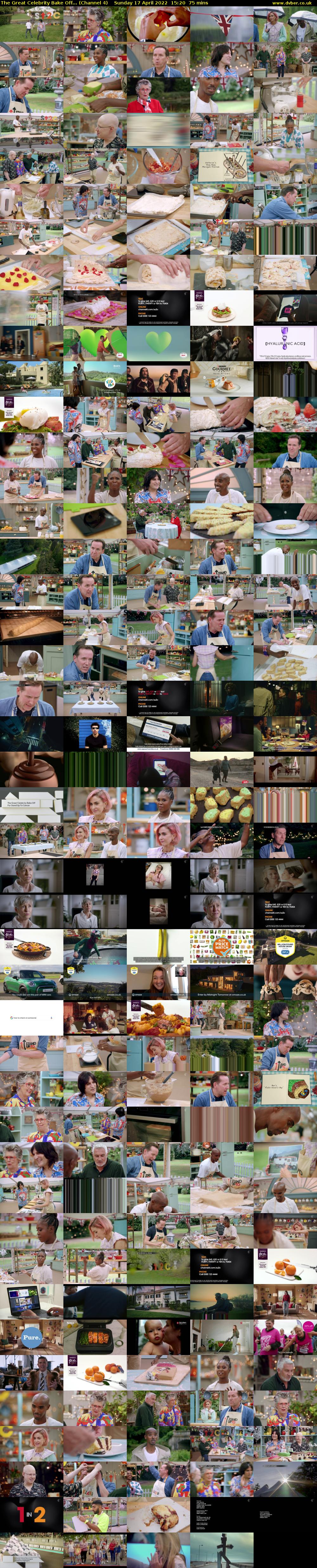 The Great Celebrity Bake Off... (Channel 4) Sunday 17 April 2022 15:20 - 16:35
