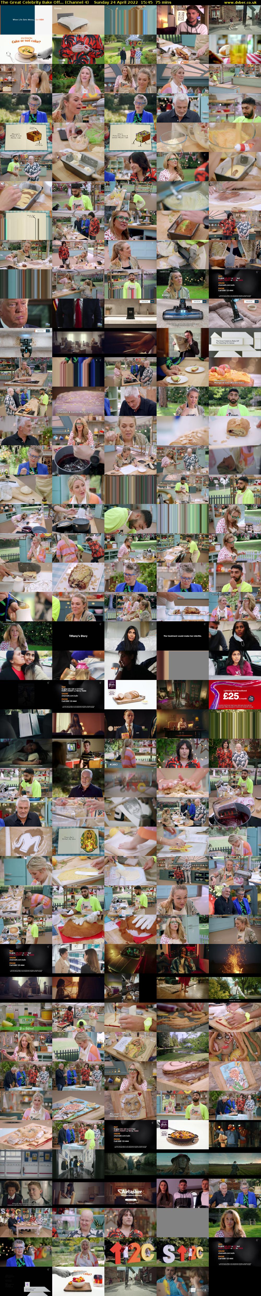 The Great Celebrity Bake Off... (Channel 4) Sunday 24 April 2022 15:45 - 17:00