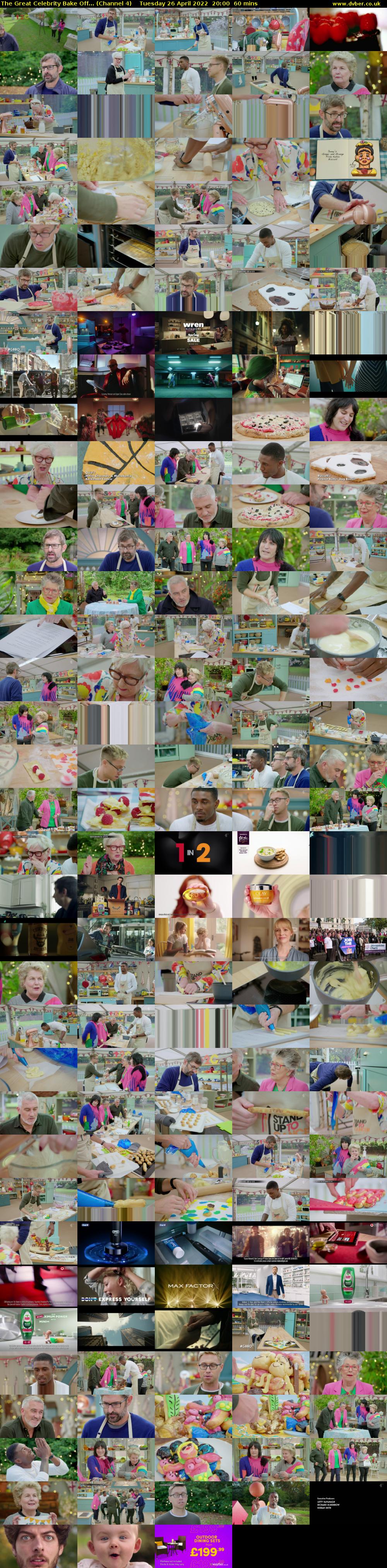 The Great Celebrity Bake Off... (Channel 4) Tuesday 26 April 2022 20:00 - 21:00