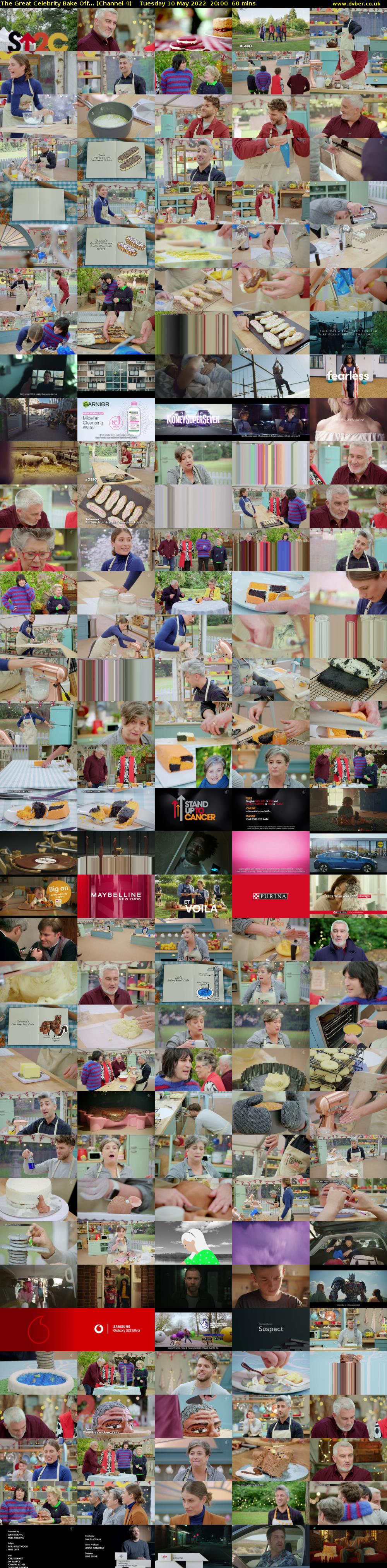 The Great Celebrity Bake Off... (Channel 4) Tuesday 10 May 2022 20:00 - 21:00