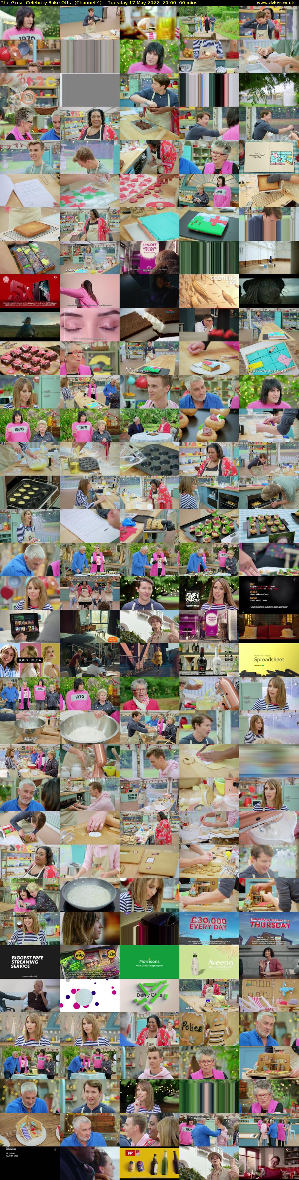 The Great Celebrity Bake Off... (Channel 4) Tuesday 17 May 2022 20:00 - 21:00