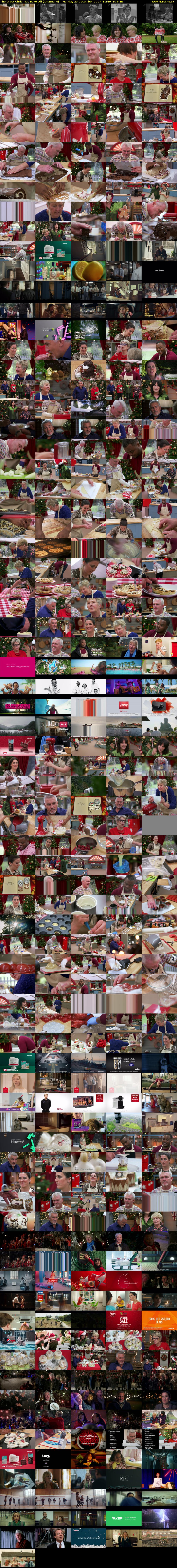 The Great Christmas Bake Off (Channel 4) Monday 25 December 2017 19:40 - 21:00