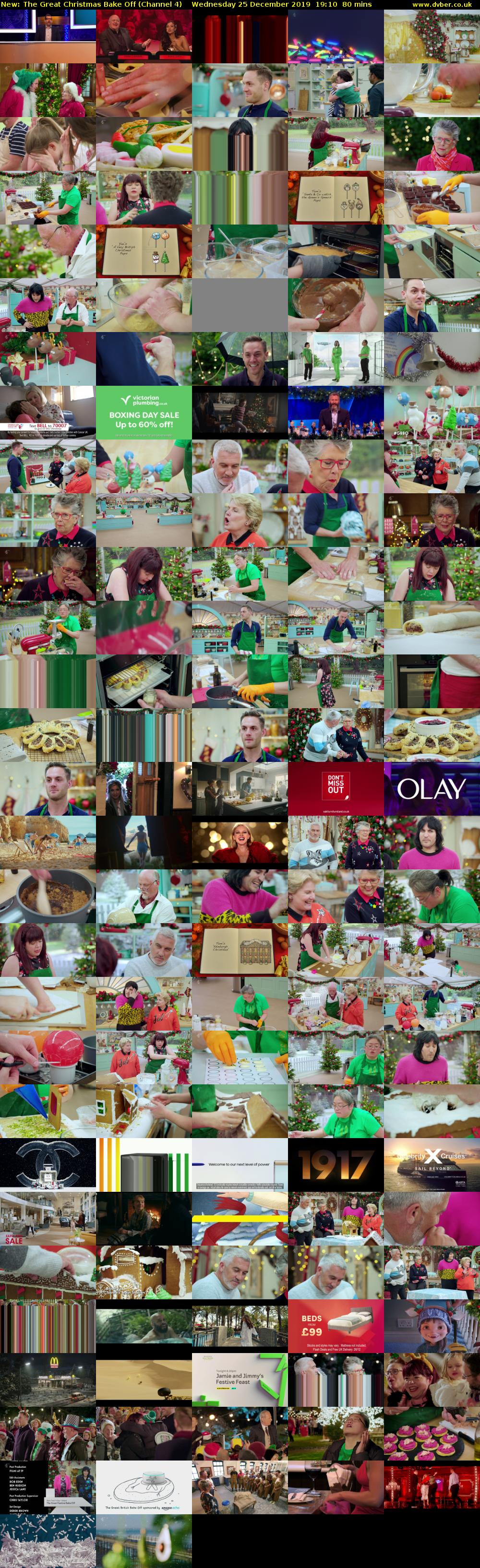 The Great Christmas Bake Off (Channel 4) Wednesday 25 December 2019 19:10 - 20:30