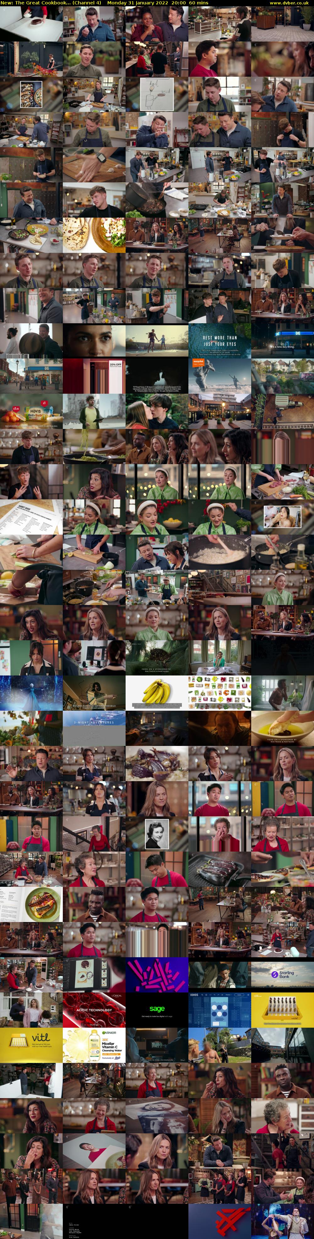 The Great Cookbook... (Channel 4) Monday 31 January 2022 20:00 - 21:00