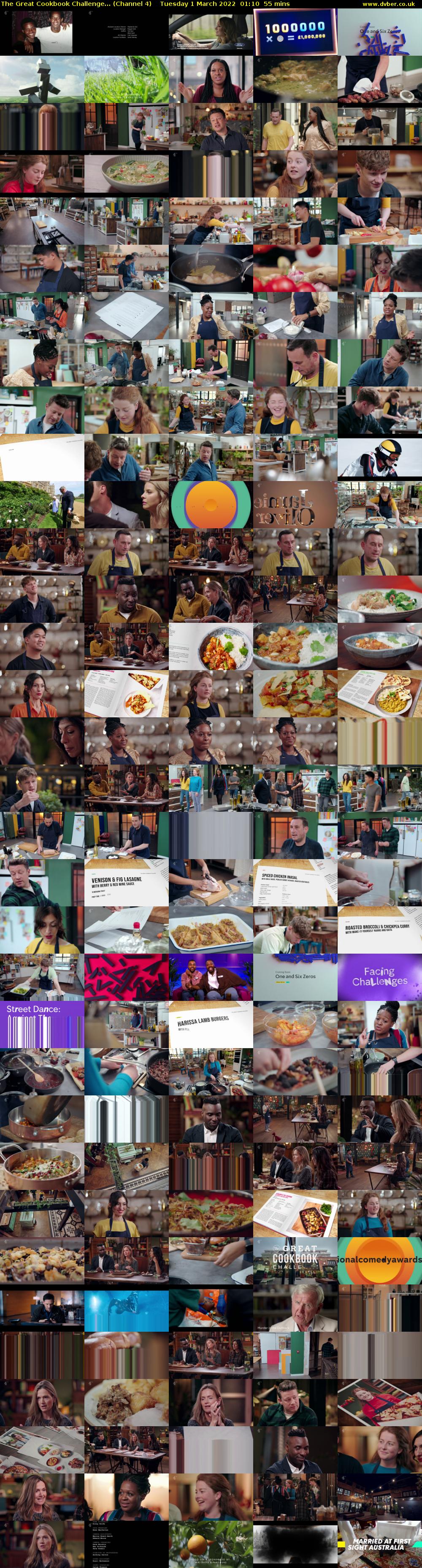 The Great Cookbook Challenge... (Channel 4) Tuesday 1 March 2022 01:10 - 02:05
