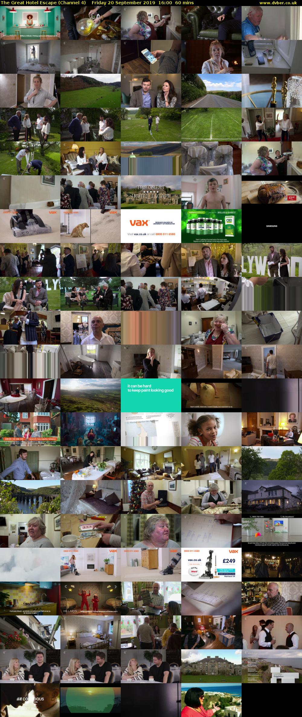 The Great Hotel Escape (Channel 4) Friday 20 September 2019 16:00 - 17:00