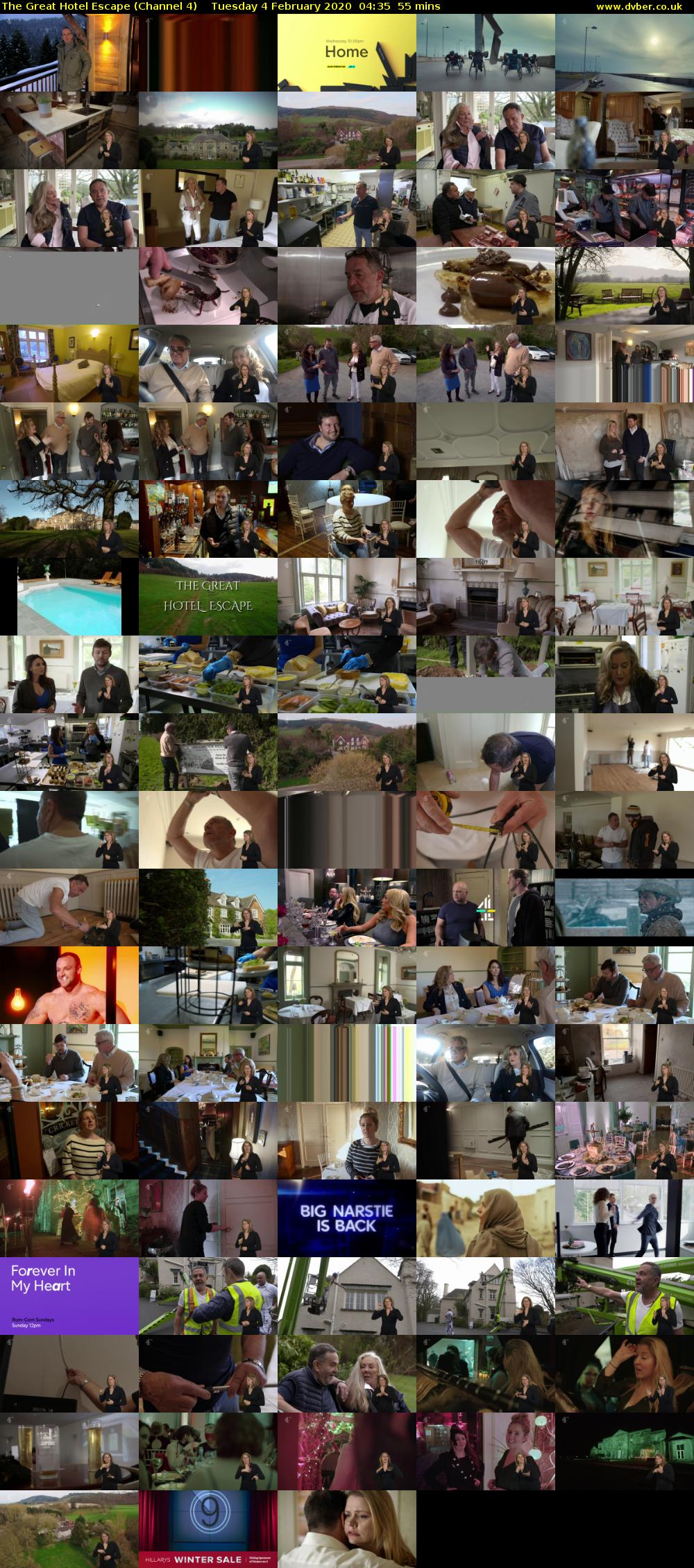 The Great Hotel Escape (Channel 4) Tuesday 4 February 2020 04:35 - 05:30