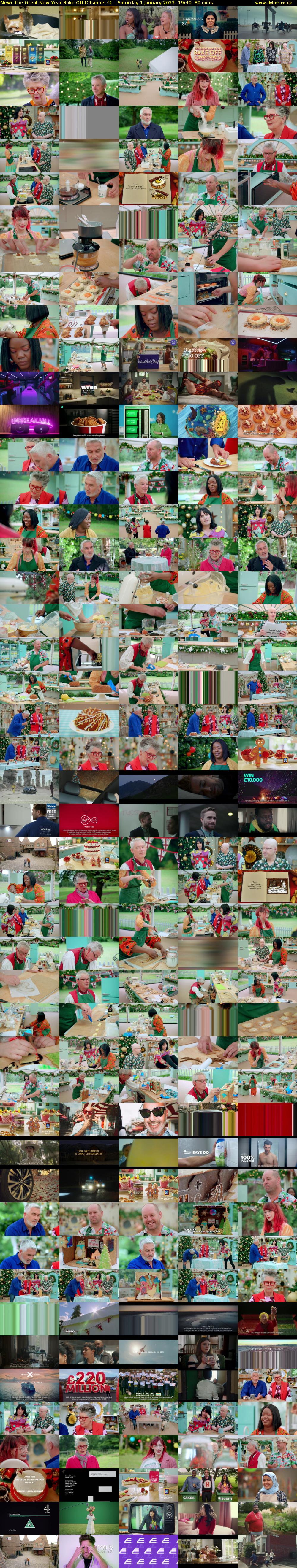 The Great New Year Bake Off (Channel 4) Saturday 1 January 2022 19:40 - 21:00