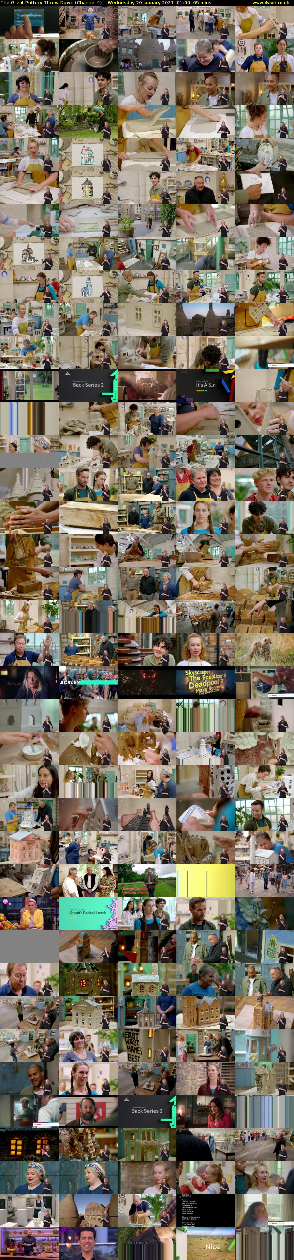 The Great Pottery Throw Down (Channel 4) Wednesday 20 January 2021 01:00 - 02:05