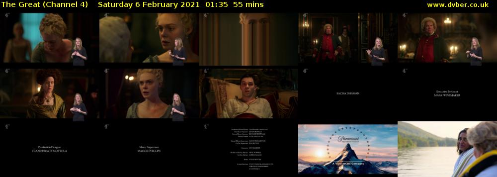 The Great (Channel 4) Saturday 6 February 2021 01:35 - 02:30