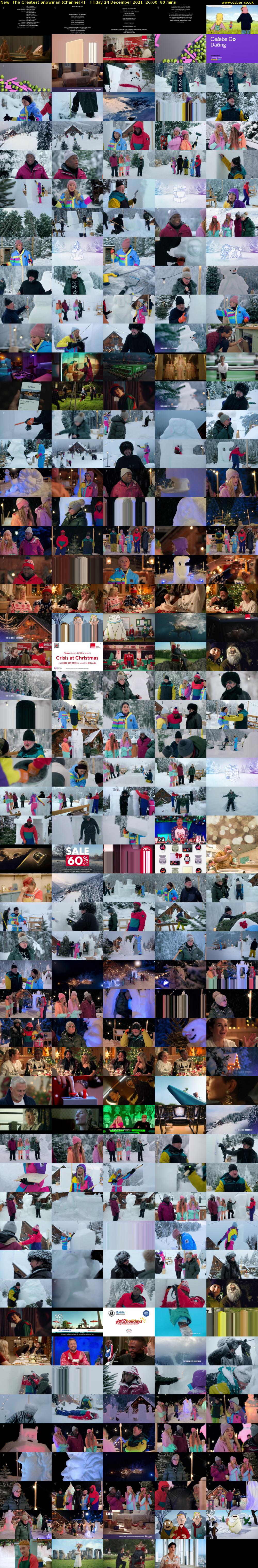 The Greatest Snowman (Channel 4) Friday 24 December 2021 20:00 - 21:30