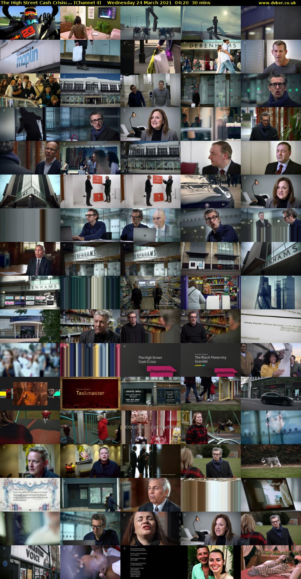 The High Street Cash Crisis:... (Channel 4) Wednesday 24 March 2021 04:20 - 04:50