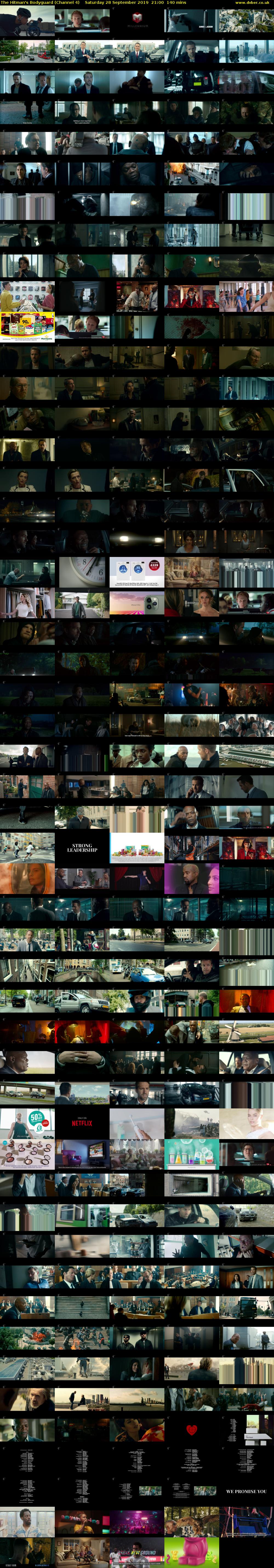 The Hitman's Bodyguard (Channel 4) Saturday 28 September 2019 21:00 - 23:20