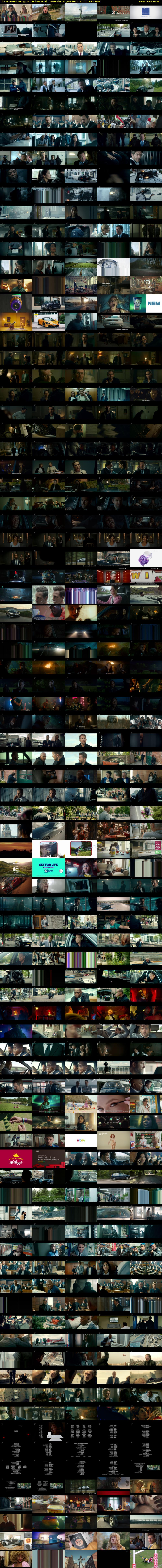 The Hitman's Bodyguard (Channel 4) Saturday 24 July 2021 21:00 - 23:25
