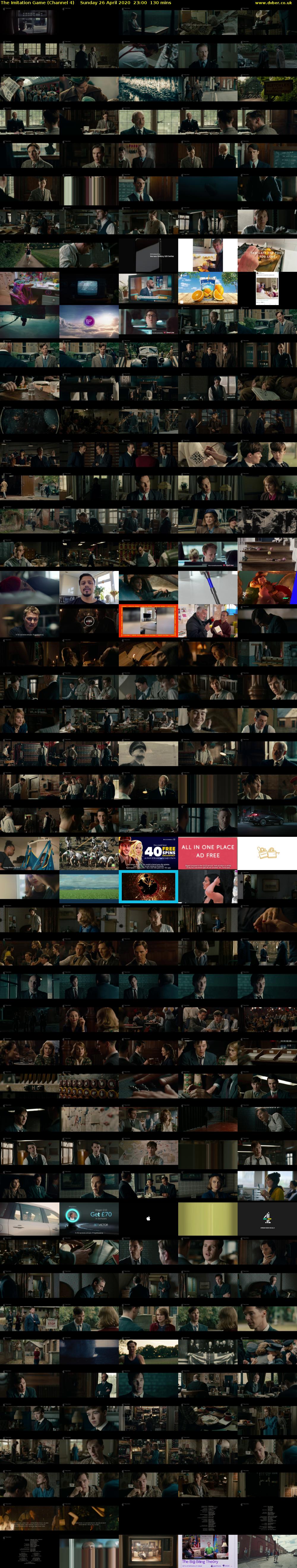 The Imitation Game (Channel 4) Sunday 26 April 2020 23:00 - 01:10