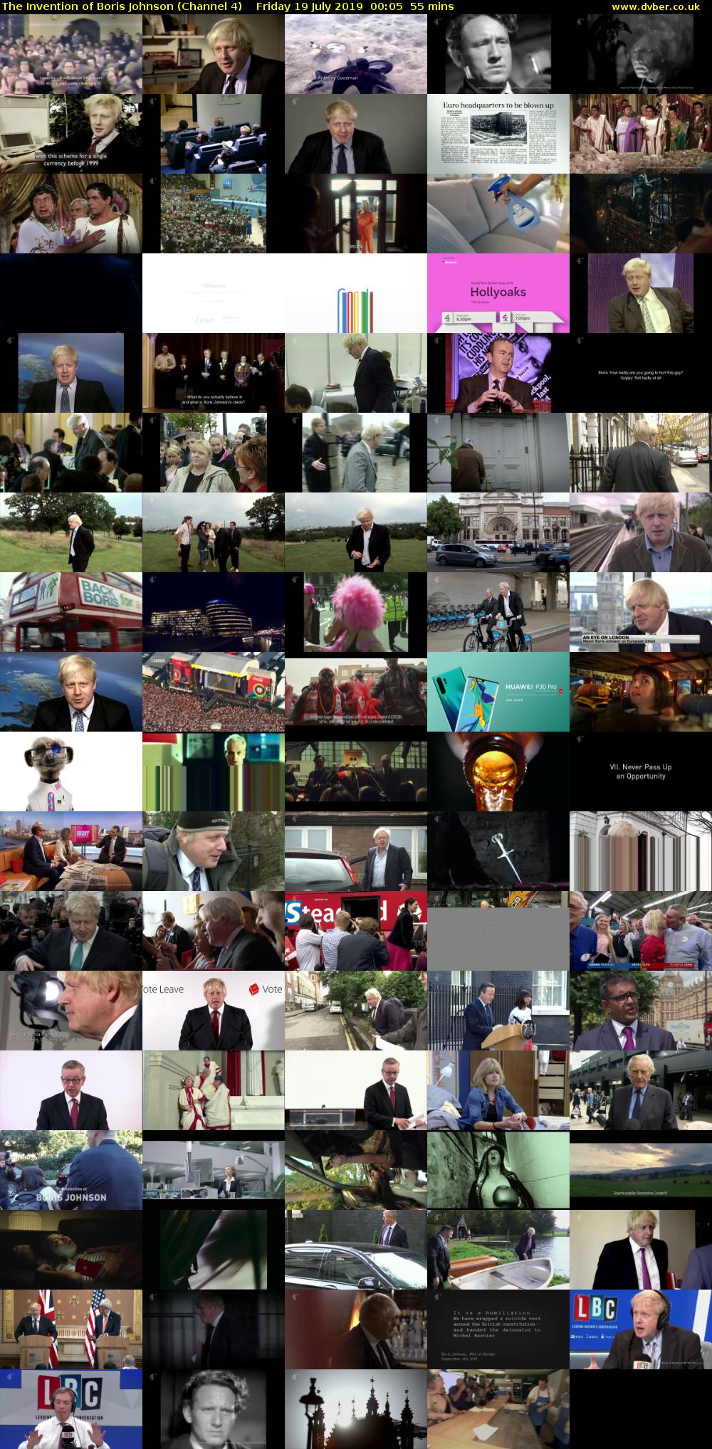 The Invention of Boris Johnson (Channel 4) Friday 19 July 2019 00:05 - 01:00