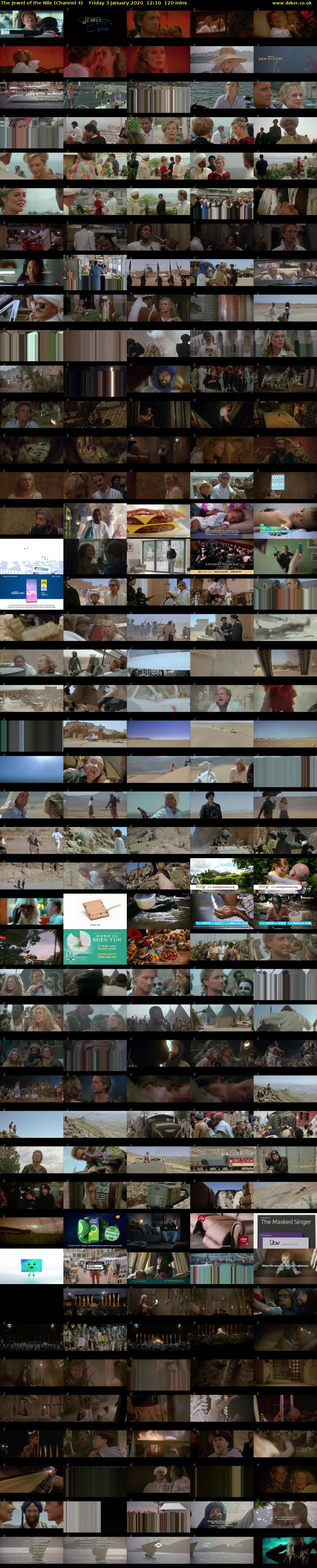 The Jewel of the Nile (Channel 4) Friday 3 January 2020 12:10 - 14:10